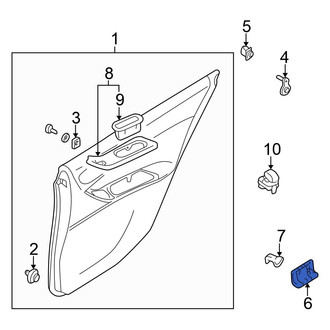 Mitsubishi OE - Door Armrest Clip