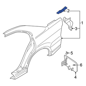 Mitsubishi OE - Left Quarter Panel Bracket