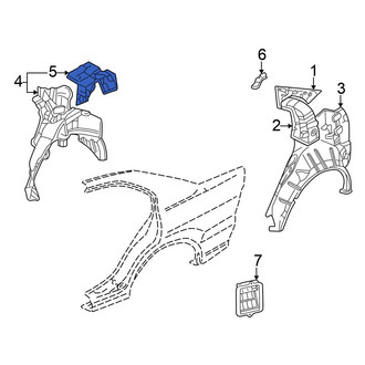 Mitsubishi OE - Rear Left Package Tray Reinforcement