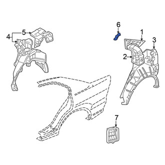 Mitsubishi OE - Left Package Tray Bracket