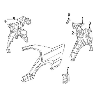 Mitsubishi OE - Quarter Panel - Inner Structure