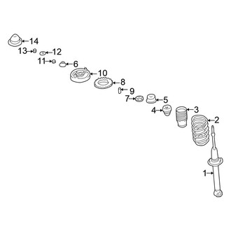 Mitsubishi OE - Rear Suspension - Shocks & Components