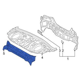 Mitsubishi OE - Rear Seat Back Reinforcement Plate
