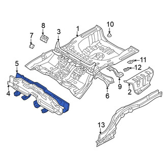 Mitsubishi OE - Rear Center Floor Pan Crossmember