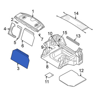 Mitsubishi OE - Rear Partition Panel