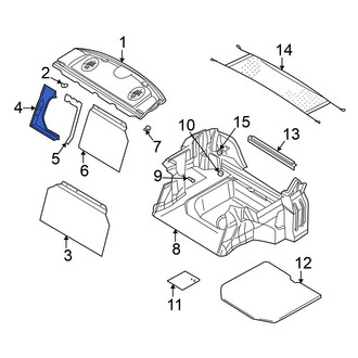 Mitsubishi OE - Rear Right Outer Partition Panel