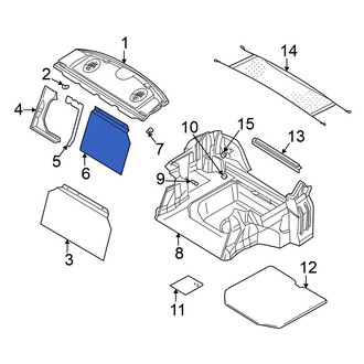 Mitsubishi OE - Rear Left Partition Panel