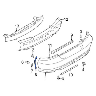 Mitsubishi OE - Left Bumper Cover Bracket