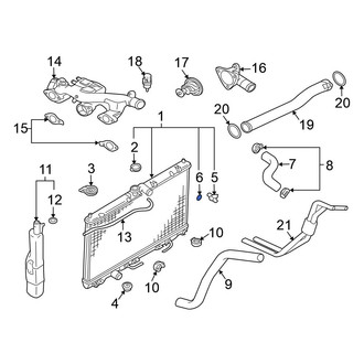 Mitsubishi OE - Radiator Drain Plug Gasket