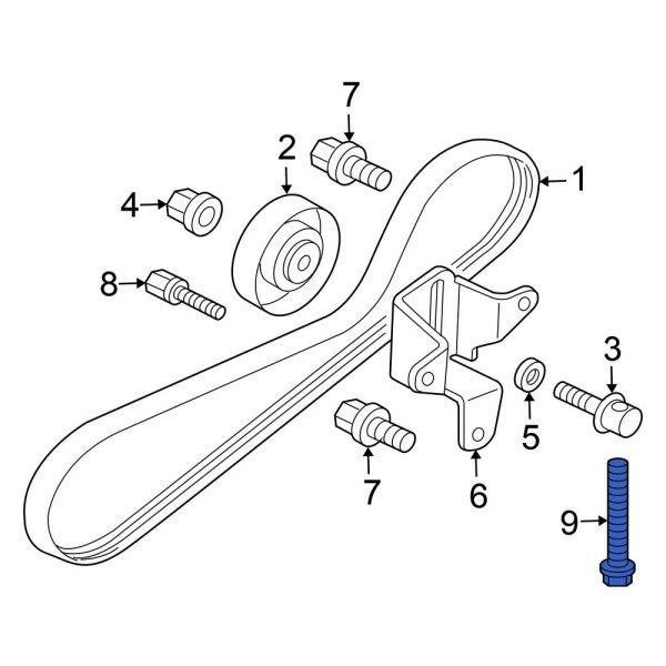 Belt Tensioner Bolt