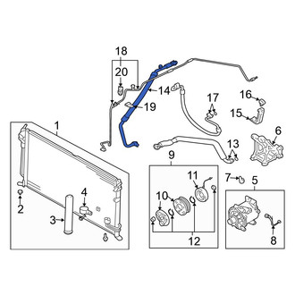 Mitsubishi OE - A/C Refrigerant Suction Hose