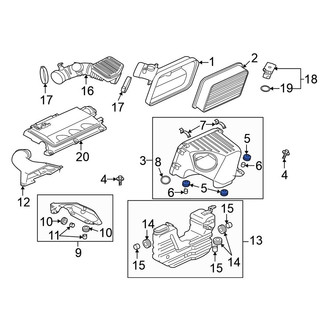 Mitsubishi OE - Air Filter Housing Insulator