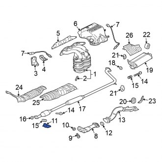 Mitsubishi Eclipse Cross OEM Exhaust Parts | Systems, Tips, Pipes ...