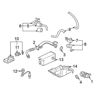 Mitsubishi OE - Emission System - Emission Components (3.8L)