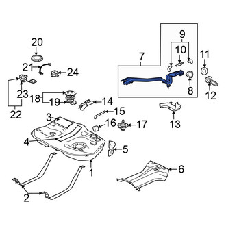 Mitsubishi OE - Fuel Filler Hose