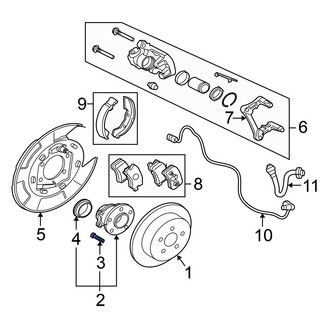 Mitsubishi OE - Rear Wheel Lug Stud