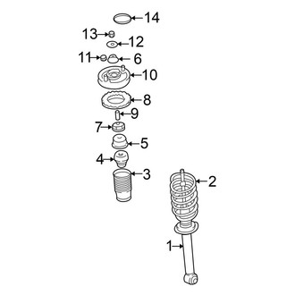Mitsubishi OE - Rear Suspension - Struts & Components