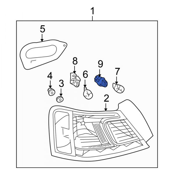 Turn Signal Light Socket