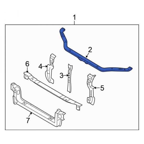 Radiator Support Tie Bar