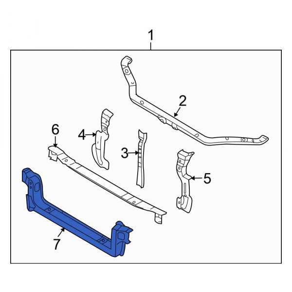 Radiator Support Tie Bar