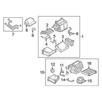Mitsubishi OE - Air Conditioner & Heater - Evaporator & Heater Components