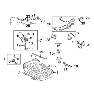 Mitsubishi OE - Fuel System Components (Limited / LS / XLS)