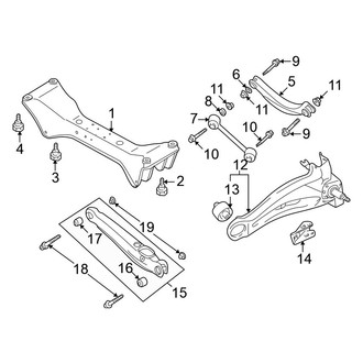 Mitsubishi OE - Rear Suspension - Suspension Components (LS FWD)