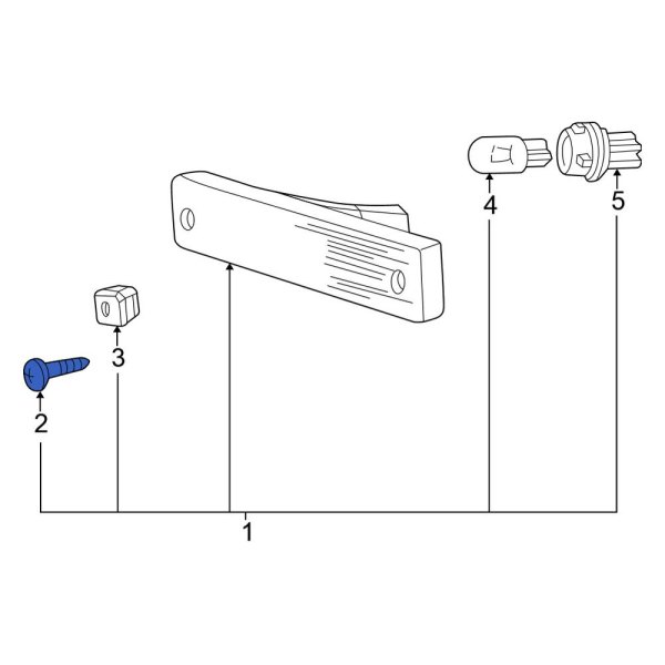 Side Marker Light Screw