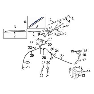 Mitsubishi OE - Front Left Wiper Blade