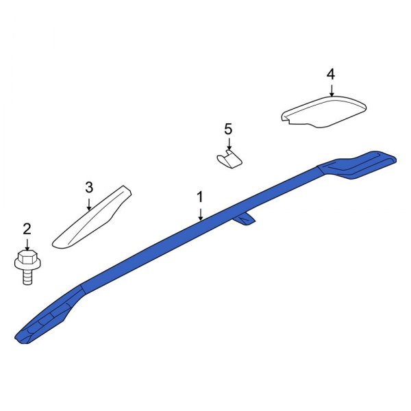 Roof Luggage Carrier Side Rail