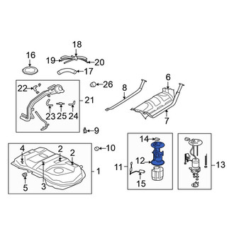 Mitsubishi OE - Fuel Pump Tank Seal