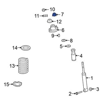Mitsubishi OE - Rear Suspension Strut Mount Nut