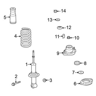 Mitsubishi OE - Rear Suspension - Shocks & Components (ES / SE FWD)