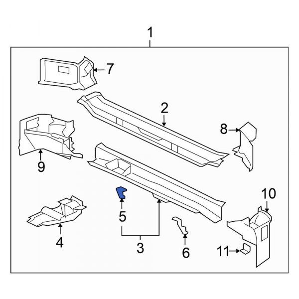 Bumper Impact Bar Bracket