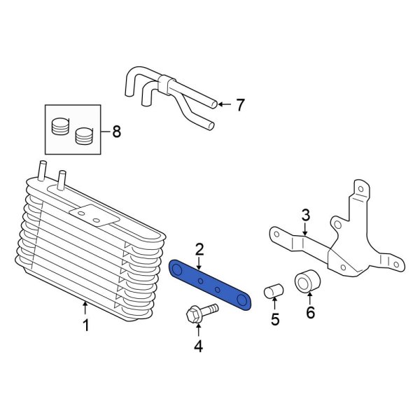 Automatic Transmission Oil Cooler Bracket