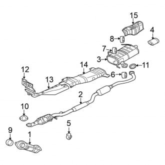 2008 Mitsubishi Outlander OEM Exhaust Parts | Systems, Tips — CARiD.com