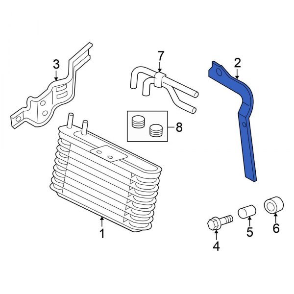 Automatic Transmission Oil Cooler Bracket