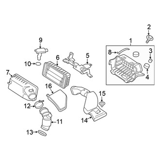 Mitsubishi OE - Engine / Transaxle - Air Intake (2.4L)