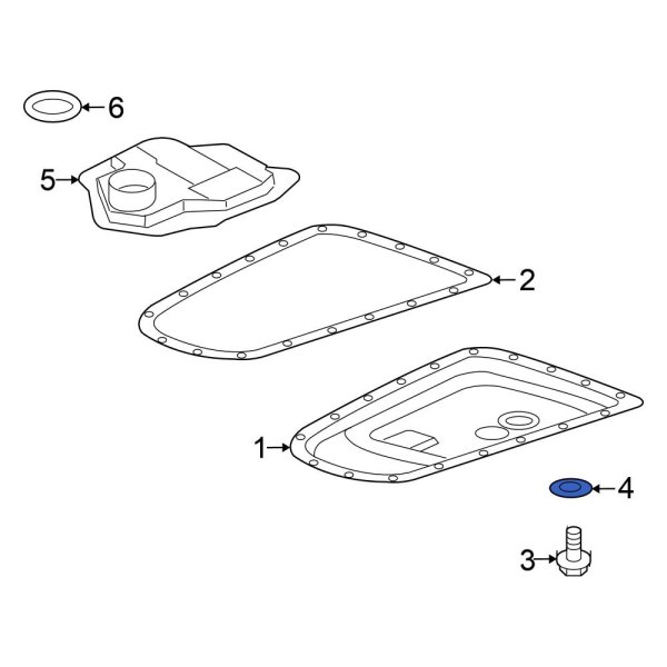 Mitsubishi Oe 2705a013 Automatic Transmission Drain Plug Gasket 