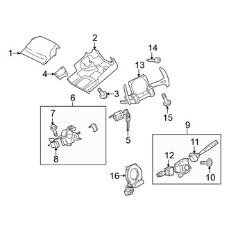 Mitsubishi OE - Steering Column - Shroud, Switches & Levers