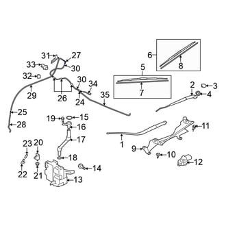 Mitsubishi OE - Windshield Washer Hose Connector