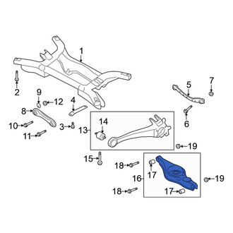 Mitsubishi OE - Rear Left Lower Rearward Suspension Control Arm