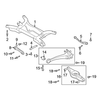 Mitsubishi OE - Rear Suspension - Suspension Components (ES / GT / SE FWD)