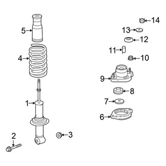 Mitsubishi OE - Rear Suspension - Shocks & Components (FWD 2.4L)