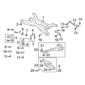 Mitsubishi OE - Rear Suspension - Suspension Components (AWD)