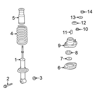 Mitsubishi OE - Rear Suspension - Shocks & Components (SE AWD)