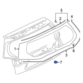 Mitsubishi OE - License Plate Bracket Insulator