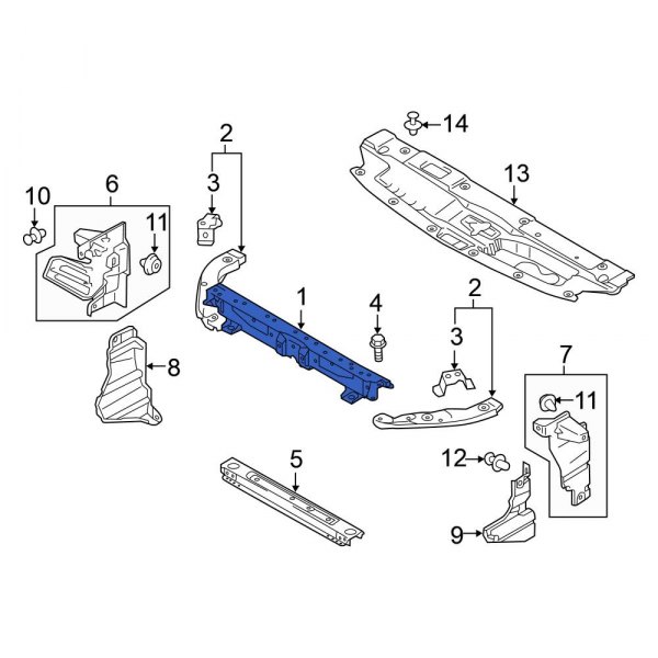 Radiator Support Tie Bar