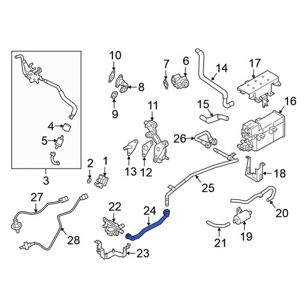 Evaporative Emissions System Lines