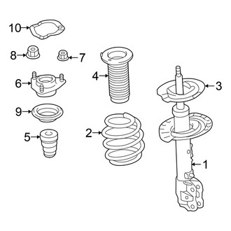 Mitsubishi OE - Front Suspension - Struts & Components (3 Engine VIN Character)